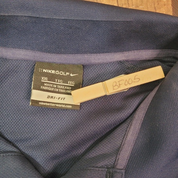 Nike Mens Polo Shirt Mens Navy Blue XXL USSC Group Logo Short Sleeve Collared - Picture 6 of 8